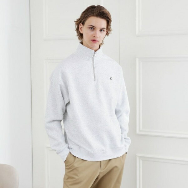 【LIMITED】ワンポイント刺繍ハーフジップスウェット トレーナー/タケオキクチ(TAKEO KIKUCHI)