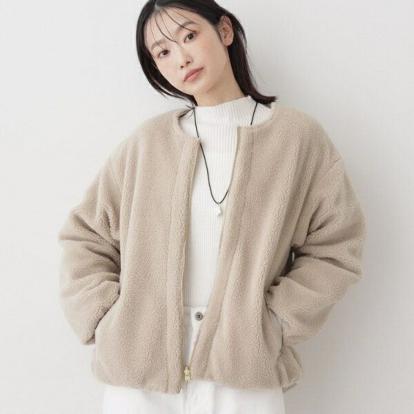 【2WAY】リバーシブルタフタボアアウター／デッサン（Dessin）