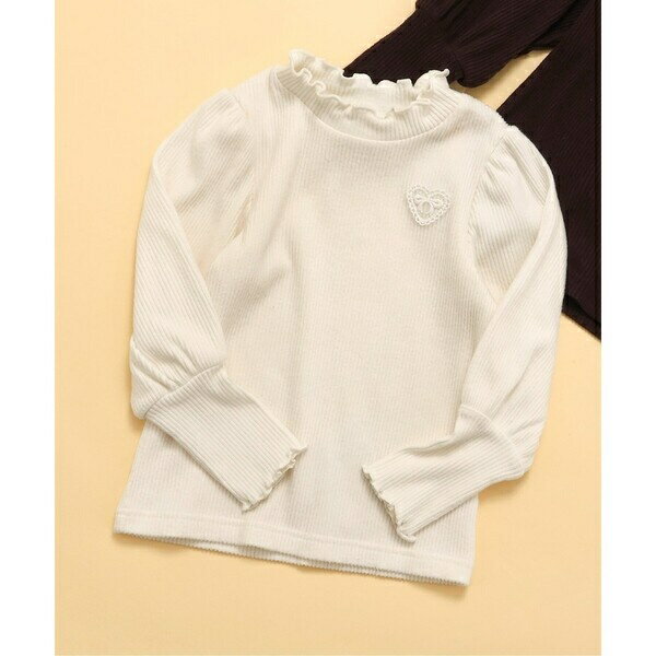 あったかパフスリーブリブトップス／アプレ レ クール（apres les cours）