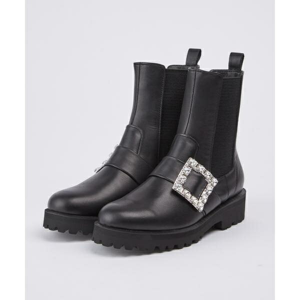 ビジューサイドゴアブーツ／マーリエ ル カセット（Maglie le cassetto）