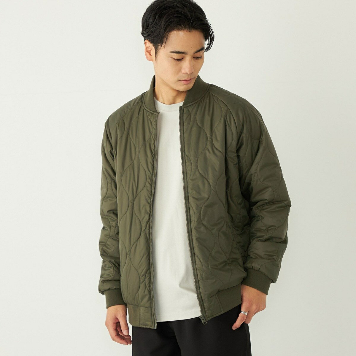 SHIPS Colors:〈洗濯機可能〉キルティング ボマー ブルゾン／シップス カラーズ（SHIPS Colors）