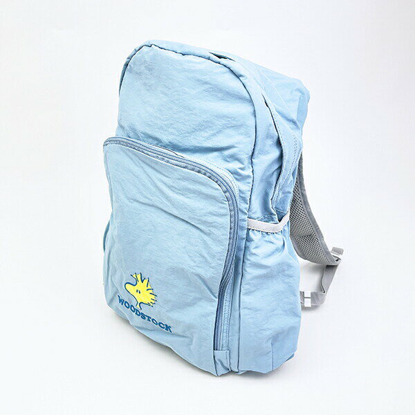 スヌーピー ウッドストック パッカブルリュックサック アップリケ刺しゅう ブルー バッグ SNOO／パーフェクト・ワールド・トーキョー（Perfect World Tokyo）(3)