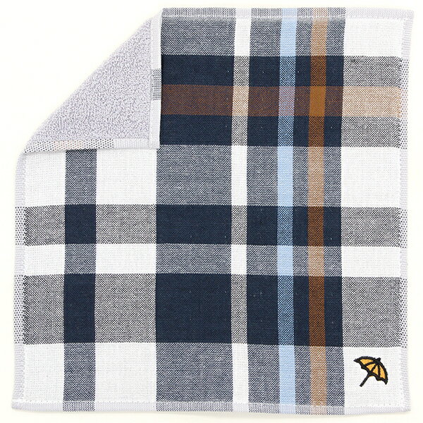 アーノルドパーマー 表ガーゼ地・裏タオルハンカチ チェック／ブルーミング（BLOOMING）