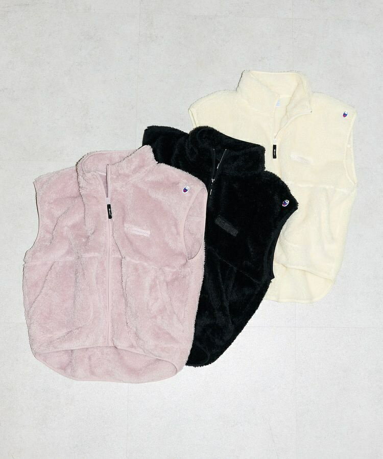 ■別注Champion シェルパフリースベスト／グリーンパークス（Green Parks）