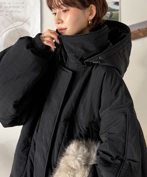 《JaVaジャバコラボ》ボリュームシルエット、今年の主役アウター。フード付き中綿モンスターブルゾン／クラシカルエルフ（Classical Elf）