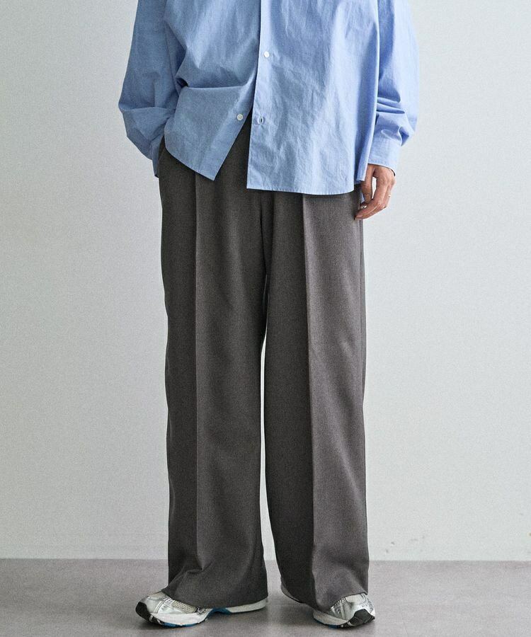 ウールライクポリツイルワイドパンツ／クラフトスタンダードブティック（CRAFT STANDARD BOUTIQUE）