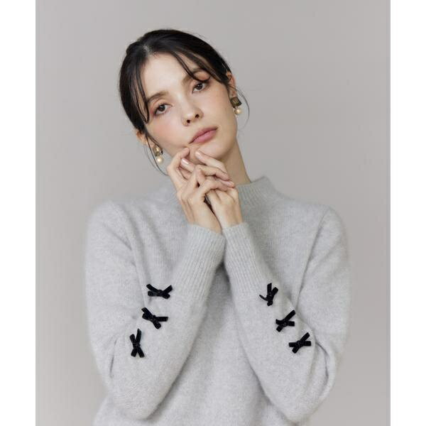 ベロアリボンフォックスプルオーバー／マーリエ ル カセット（Maglie le cassetto）