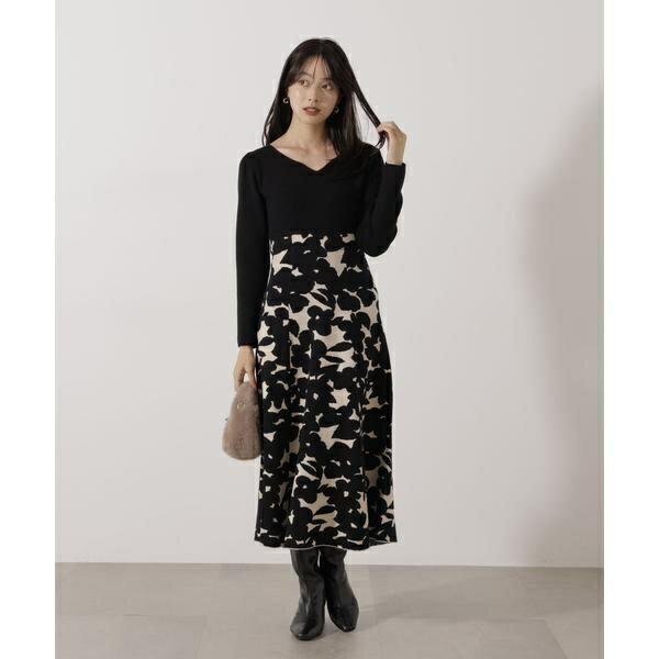 ジャガードフラワーニットワンピース／プロポーション ボディドレッシング（PROPORTION BODY DRESSING）のサムネイル