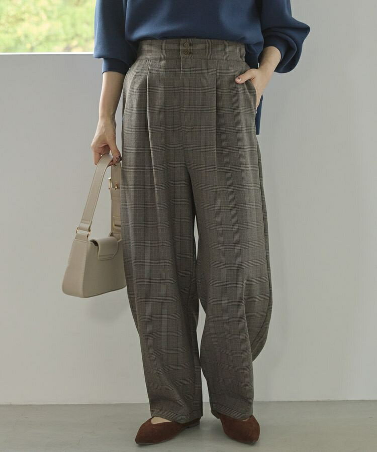 ウールライクカーブスラックスパンツ／アメリカンホリック（AMERICAN HOLIC）