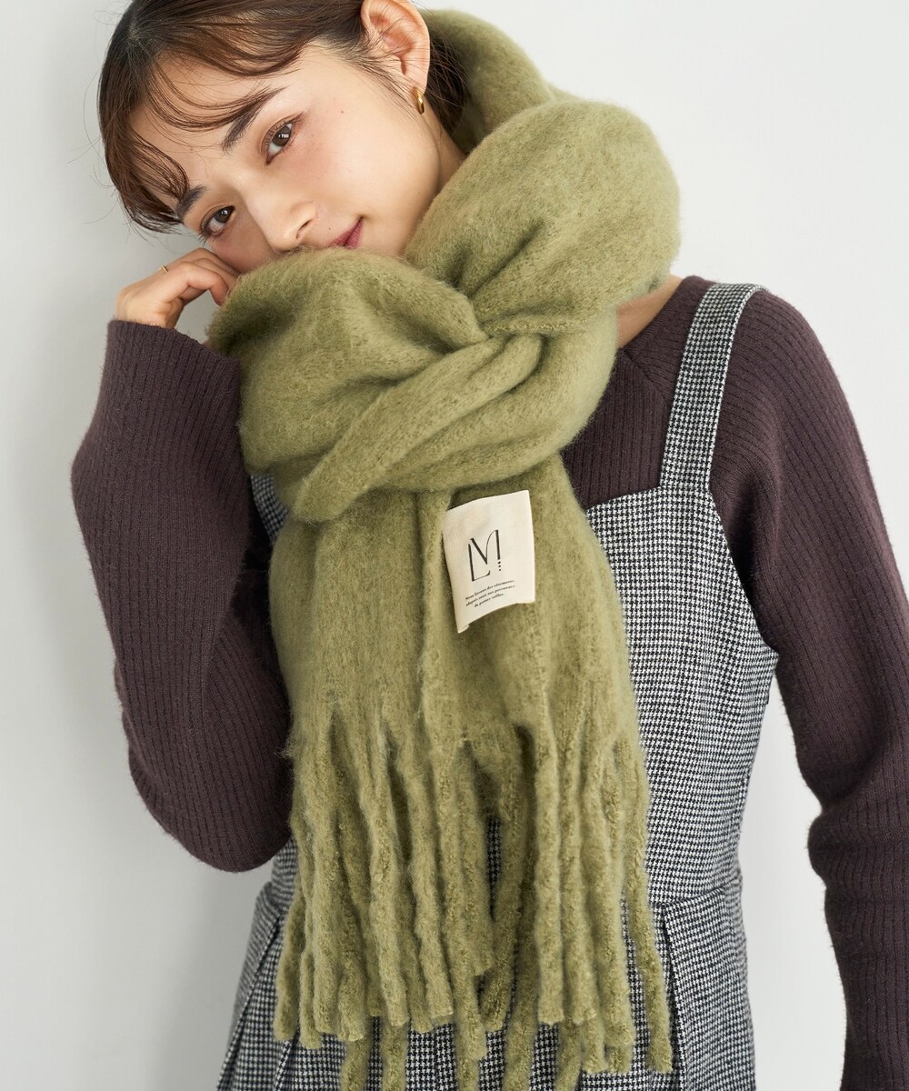 【mil (ミル)】 ボリュームフリンジ マフラー／ミル（mil）のサムネイル