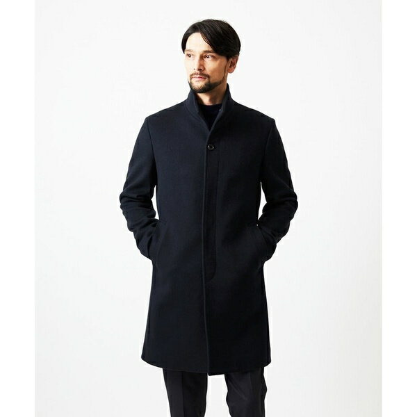 スタンドカラーロングコート／ミッシェルクランオム（MICHEL KLEIN HOMME）