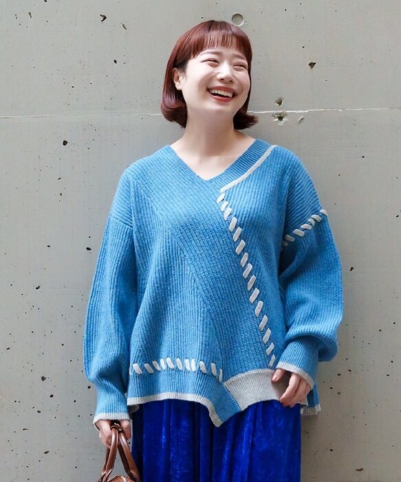 【大きいサイズ】ゴクブトステッチPO／アズノゥアズオオラカ（AS KNOW AS olaca）