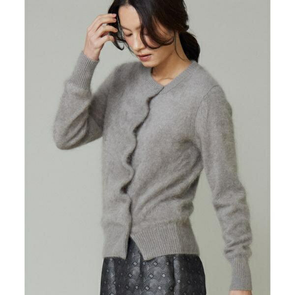 カシミヤアシンメトリーカーディガン／ラベイユ バイ スーペリアクローゼット（la veille by SUPERIOR CLOSET）
