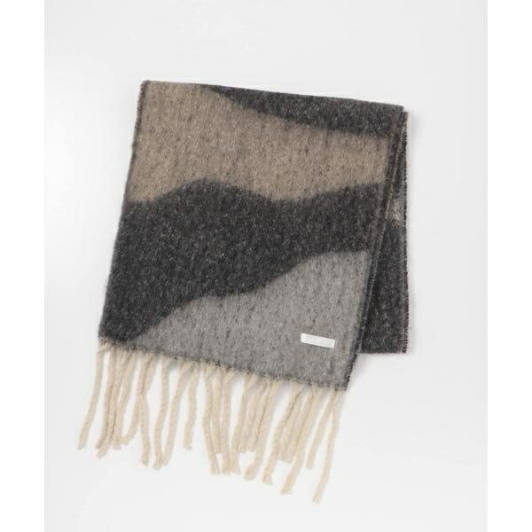 パターンボリューム大判マフラー／センスオブプレイスバイアーバンリサーチ（SENSE OF PLACE）