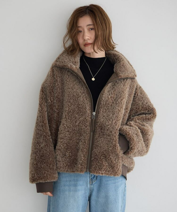 フェイクファーブルゾン／イェッカ ヴェッカ（YECCA VECCA）