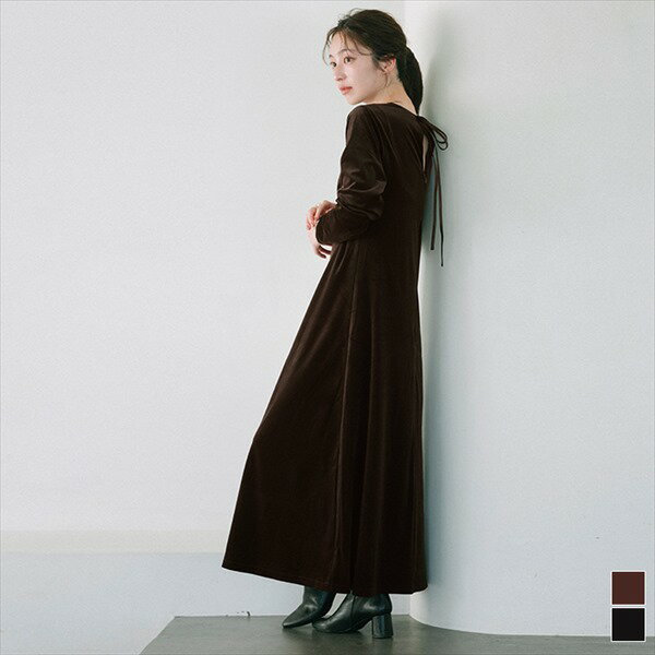 楽天市場】ベロア リボン（サイズ（S/M/L）S）（ワンピース