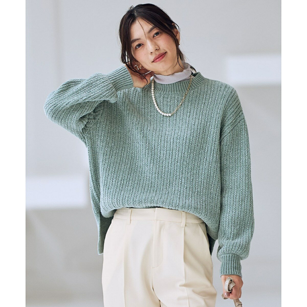 レーシーモールニット／エニィ（ANY）