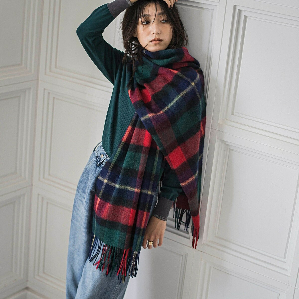 【TWEEDMILL】大判ストール／メイソングレイ（MAYSON GREY）