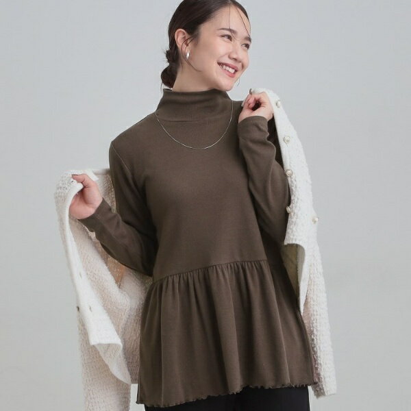 ペプラムリブトップス／キューティーブロンド（Cutie Blonde）