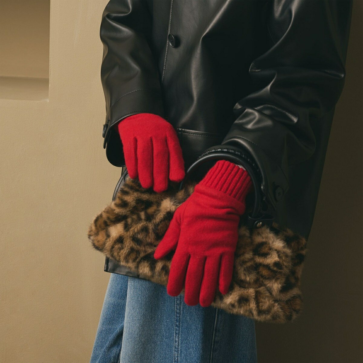 カラー ジャージー リブ グローブ／ビューティー＆ユース ユナイテッドアローズ（BEAUTY＆YOUTH）