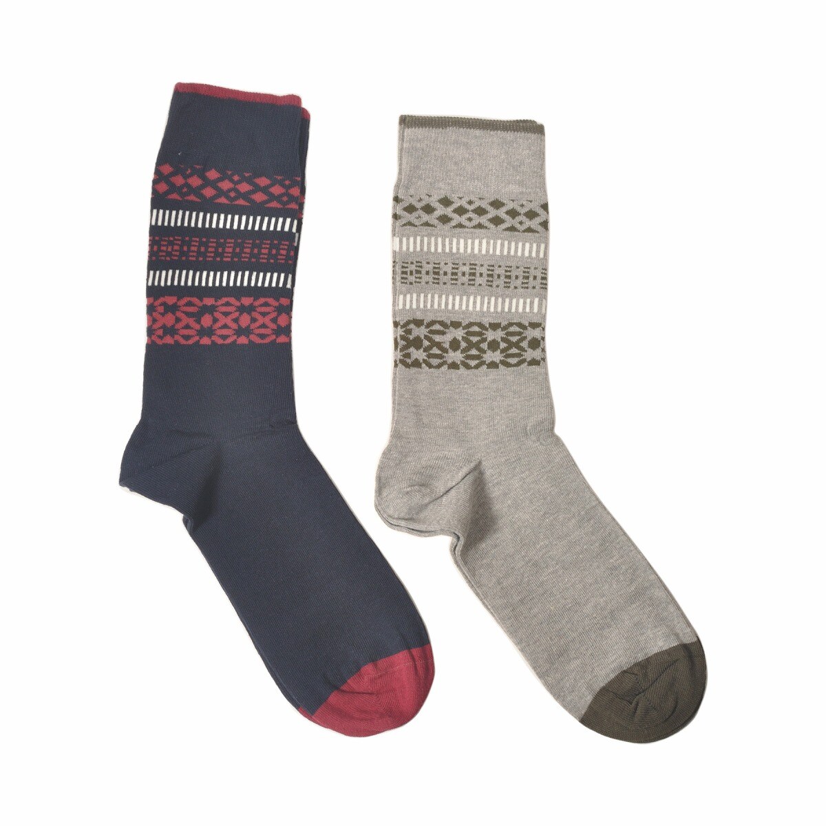 DEMOCRATIQUE デモクラティックソックス SELFIE 幾何学模様 北欧靴下／パッパ セレクト（Pappa Select）