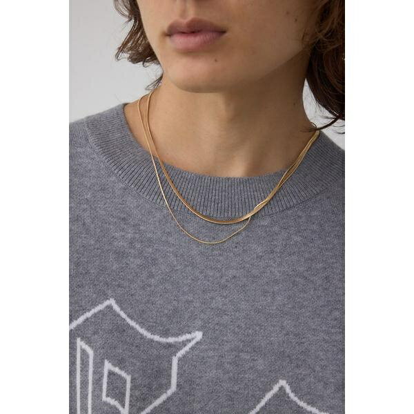 2連チェーンネックレス／アズール