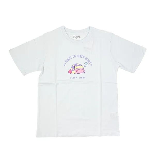 星のカービィ スリープ Tシャツ(L) ホワイト アパレル／パーフェクト・ワールド・トーキョー（Perfect World Tokyo）