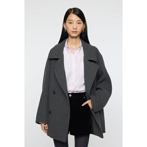 DOUBLE BREASTED MID コート／マウジー（MOUSSY）