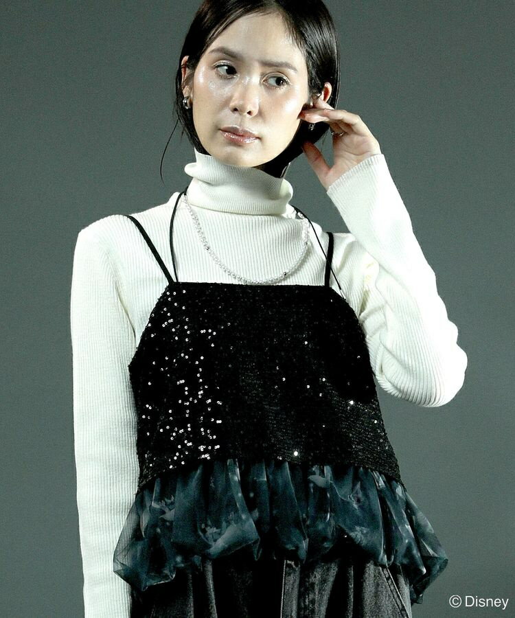 FANTASIA／スパンコール総柄ビスチェ／グリーンパークス（Green Parks）