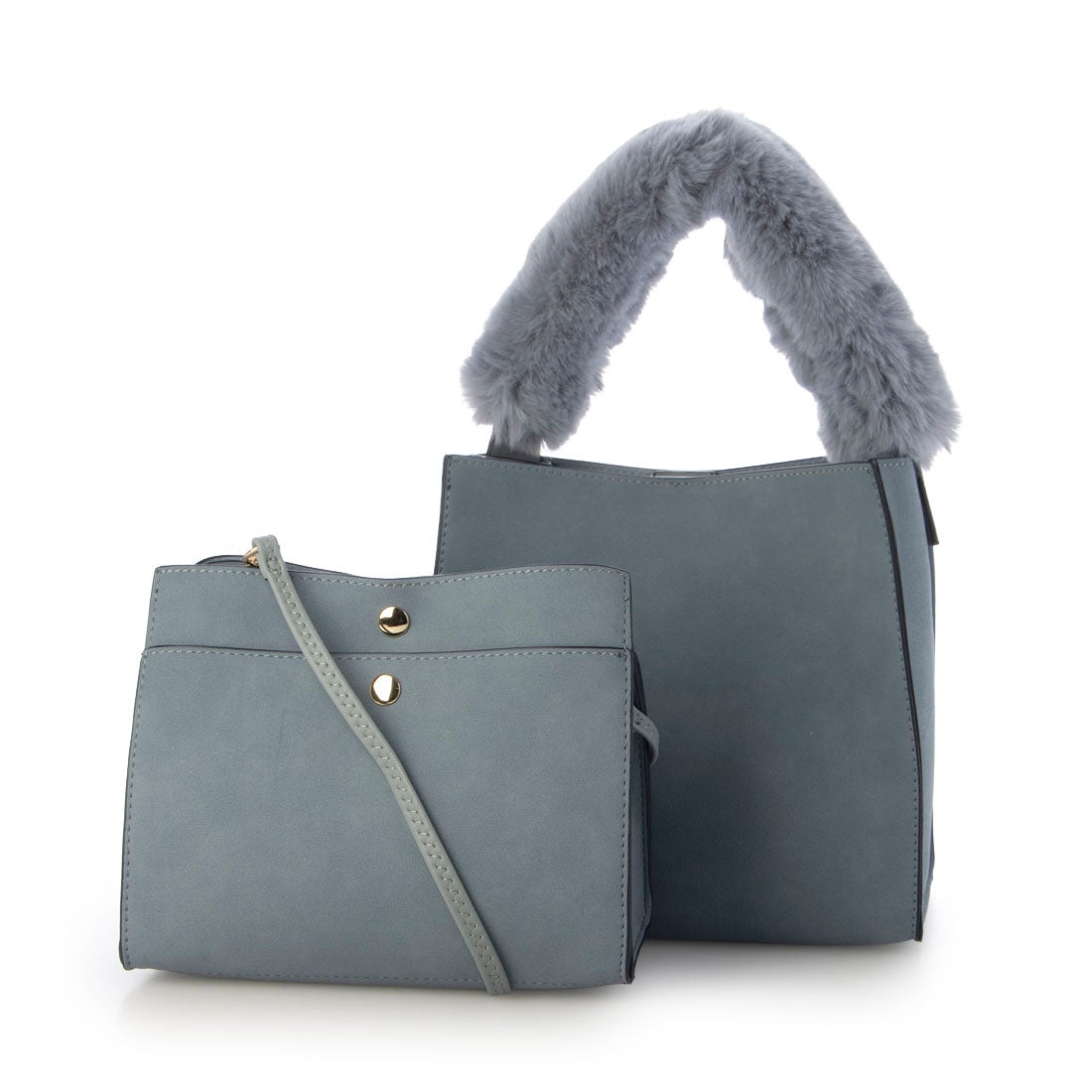 カシュカシュ cachechche / 横ヒネリインバッグセットファーハンドル／カシュカシュ（cache cache）