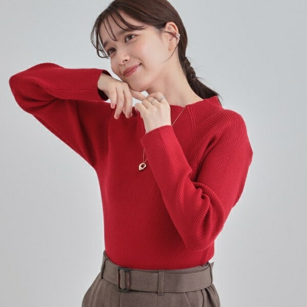 【洗濯機可】ちくちくしにくい やわらかリブハイネックニット／シューラルー（SHOOLARUE）