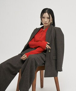 【尾崎紗代子×YECCA VECCA】ツイードテーラードジャケット/イェッカ ヴェッカ(YECCA VECCA)