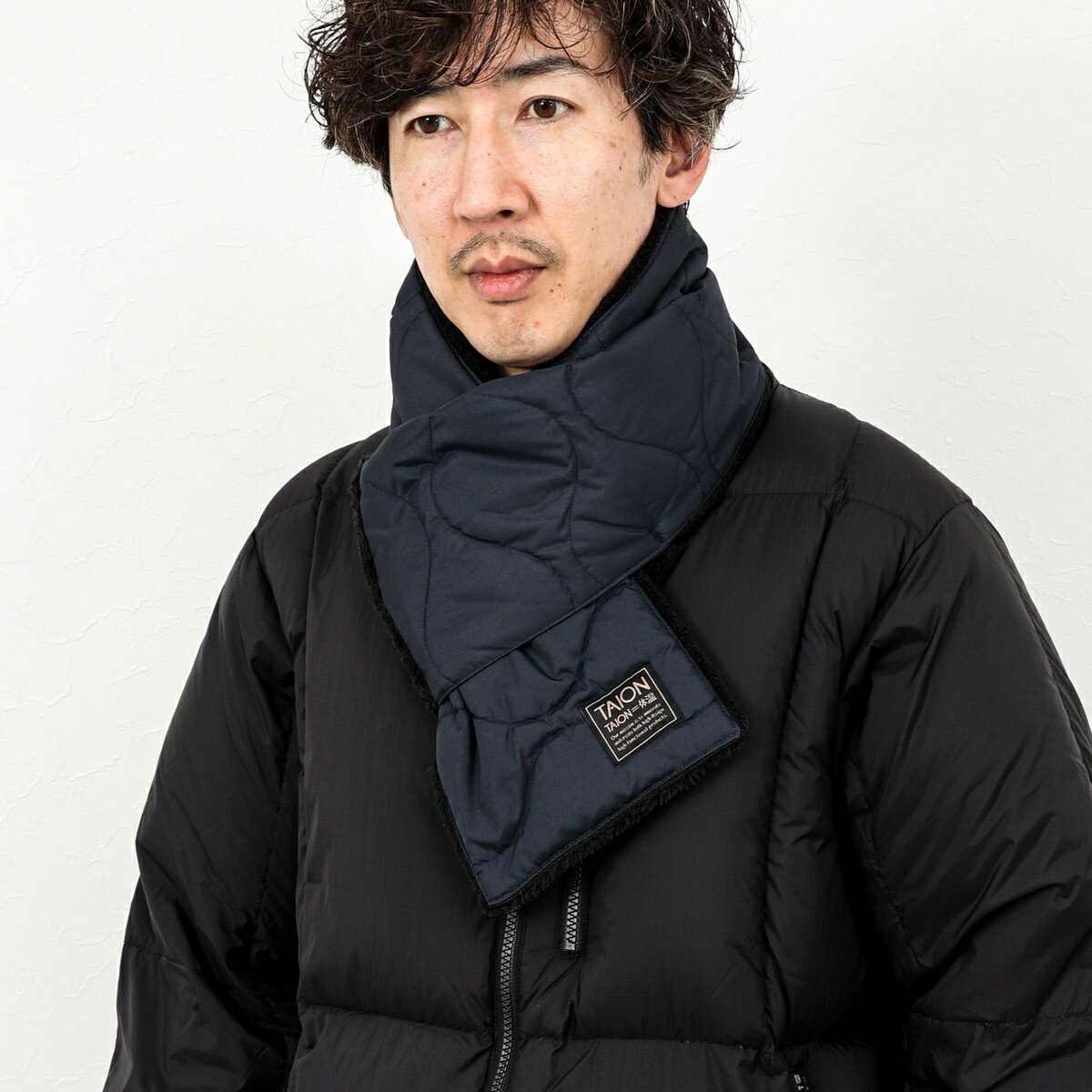 【TAION / タイオン】MILITARY R/S DOWN SCARF 17／ノーリーズ グッドマン（NOLLEY’S goodman）