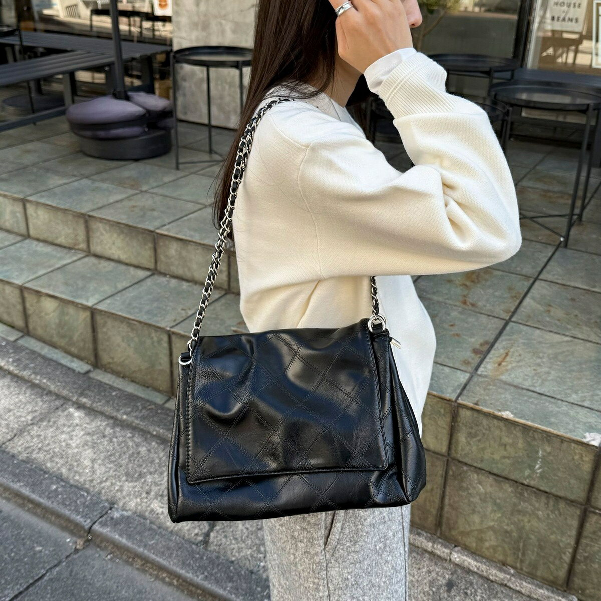 楽天丸井（マルイ）楽天市場店キルト柄チェーンバッグ／フレディエミュ（fredy emue）