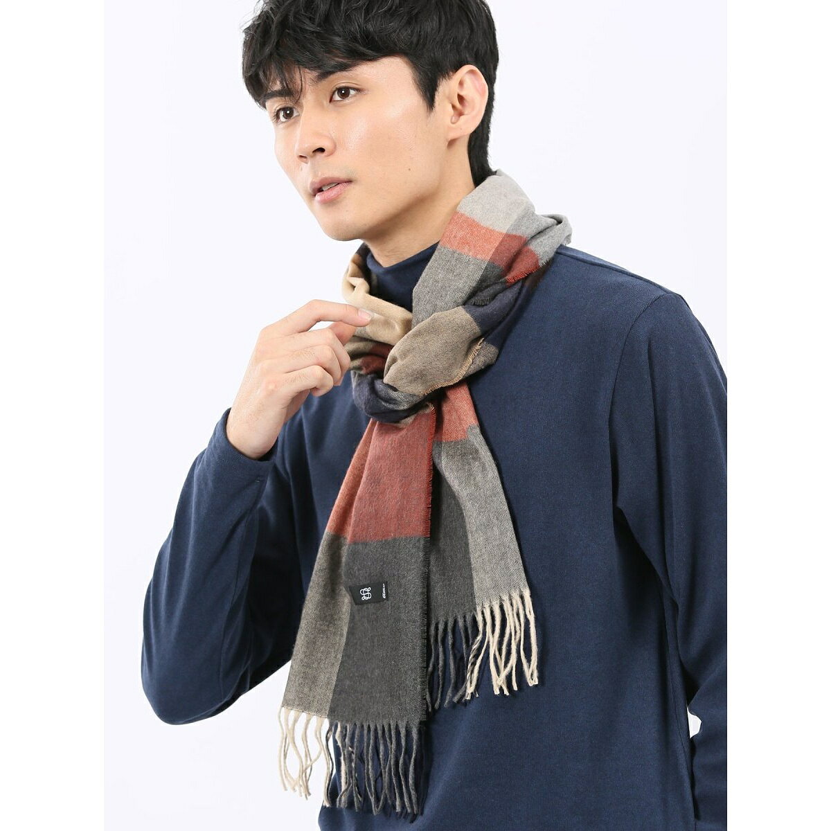 【ハンドウォッシャブル】ヴィ・フラース カシミンクマフラー／タカキュー（TAKA-Q）