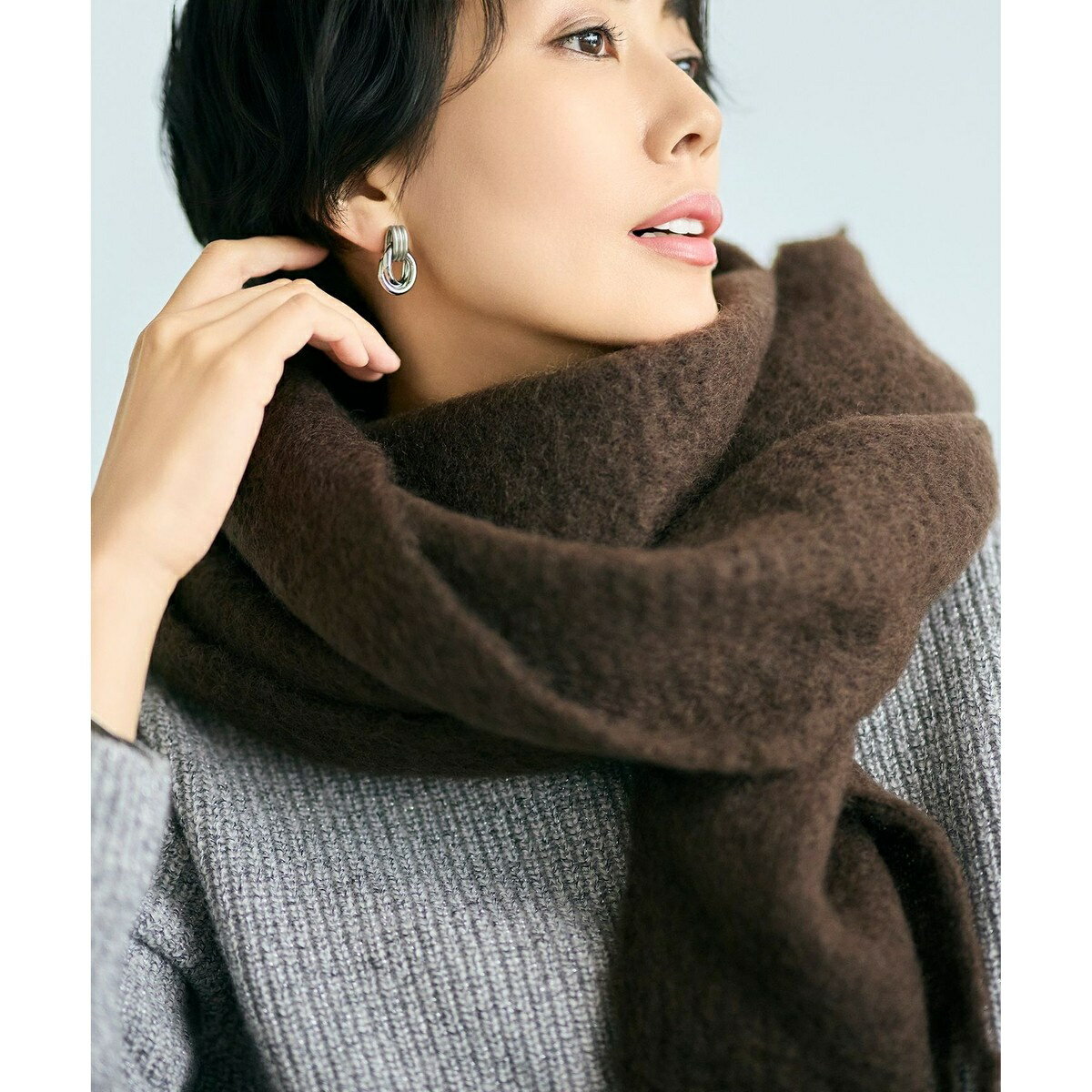 【カタログ掲載】フラッフィー マフラー／自由区（JIYU-KU）