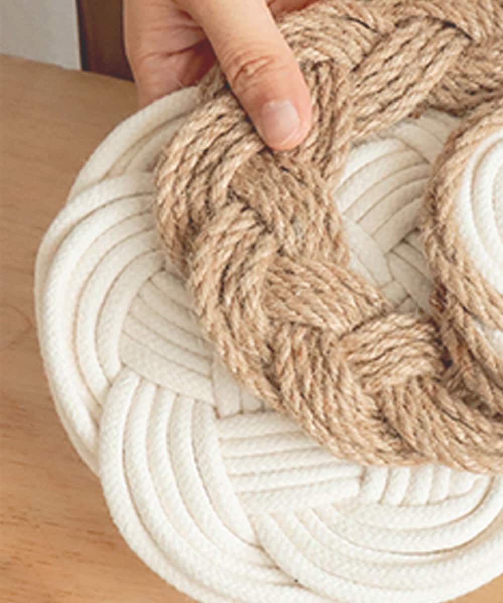 北欧風ロープ編みコースター／アイモハ（aimoha）...