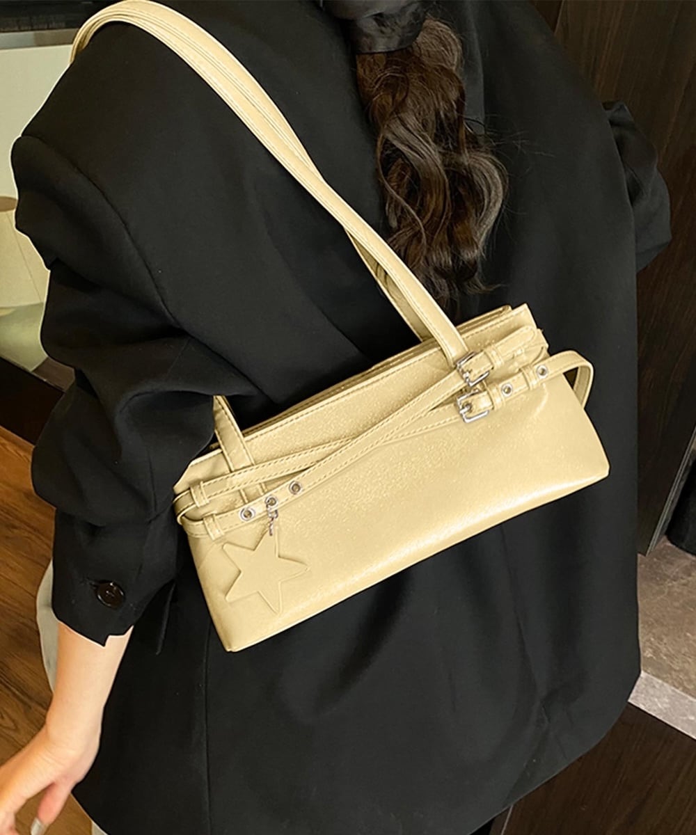 HOOK for girls くすみパステルカラー スクエアショルダーバッグ／フック（HOOK）