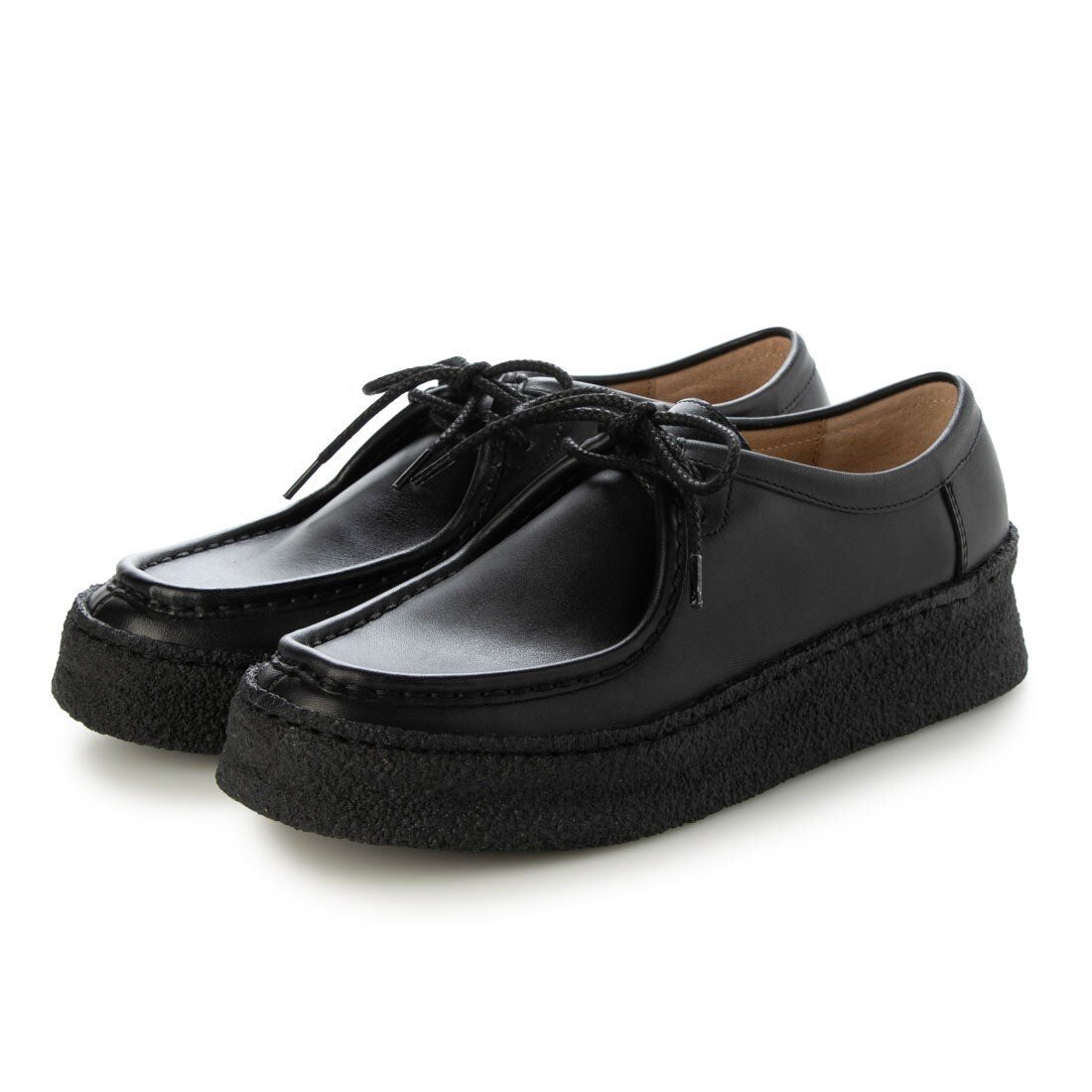 25秋冬新作3.5cm厚底クレープ本革チロリアンシューズ／サヤ（SAYA）