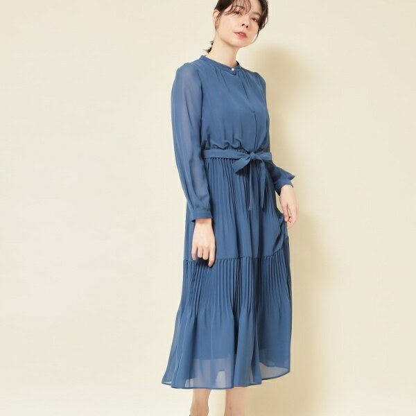 【S〜Lサイズ／セレモニーにも】プリーツワンピース／スーナウーナ（SunaUna）