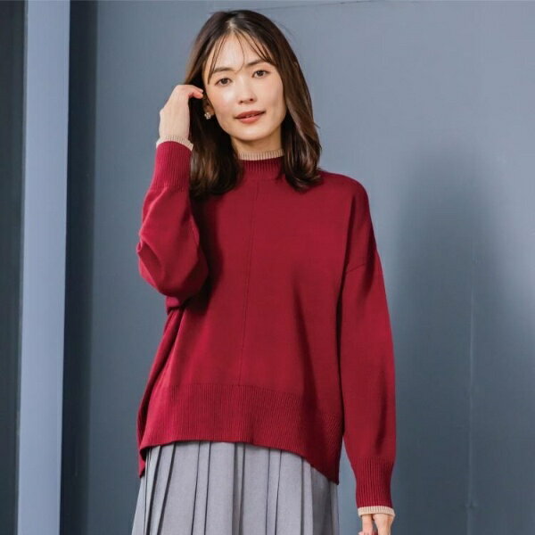 【手洗い可】ダブルジャカード編みニット／イッツデモ（ITS'DEMO）