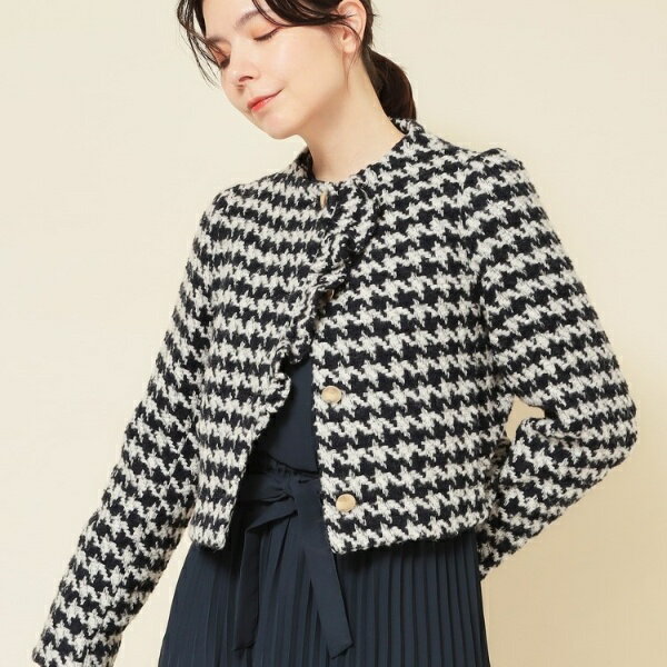 【COLLECTION LINE】ツイードラッフルジャケット／スーナウーナ（SunaUna）