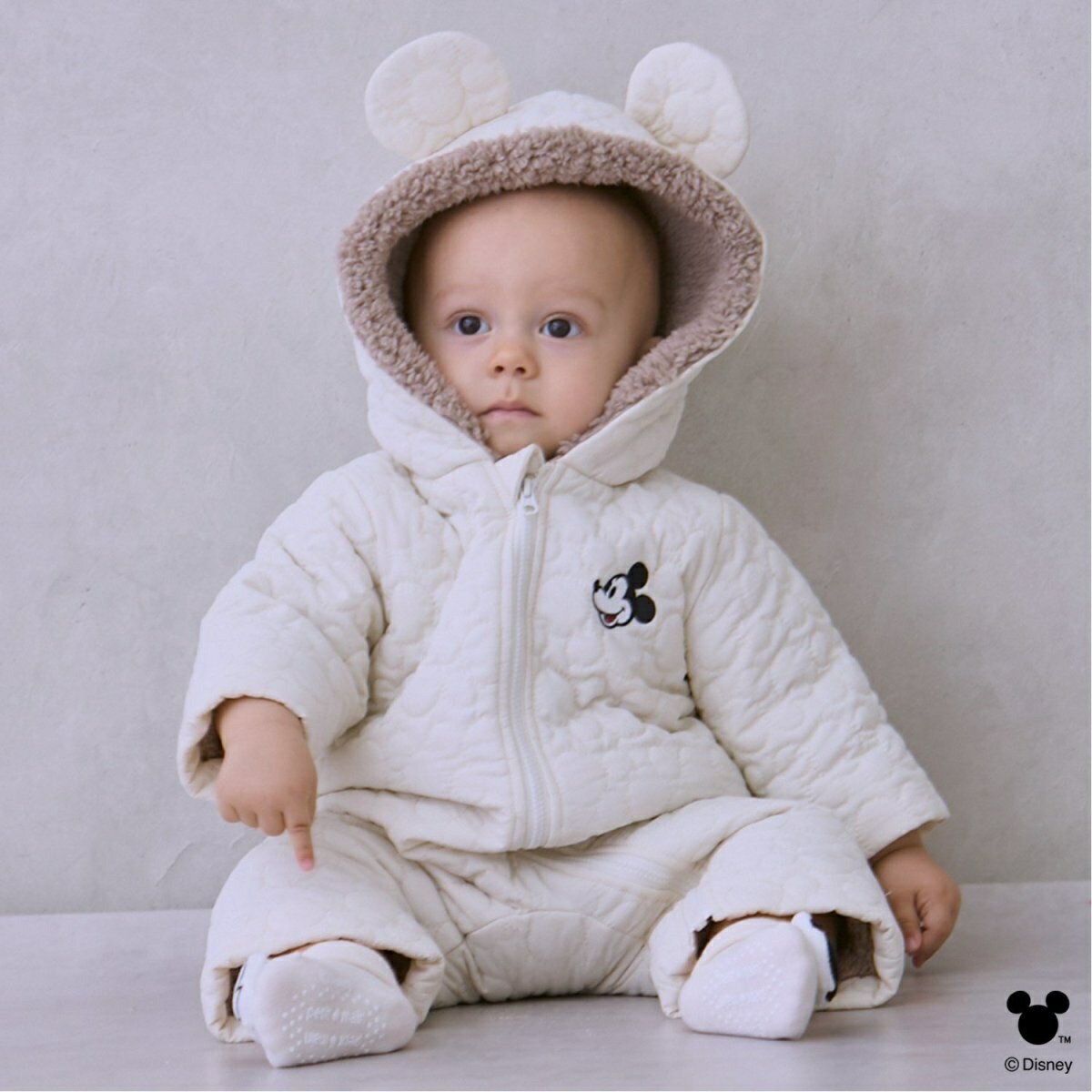 【Disney】キルティングジャンプスーツ／プティマイン（petit ...(4)