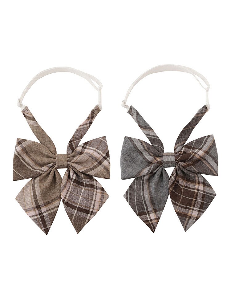 リボン〈チェック柄〉【スクール】【学生】【通学】【学校】／イーストボーイ（EAST BOY）