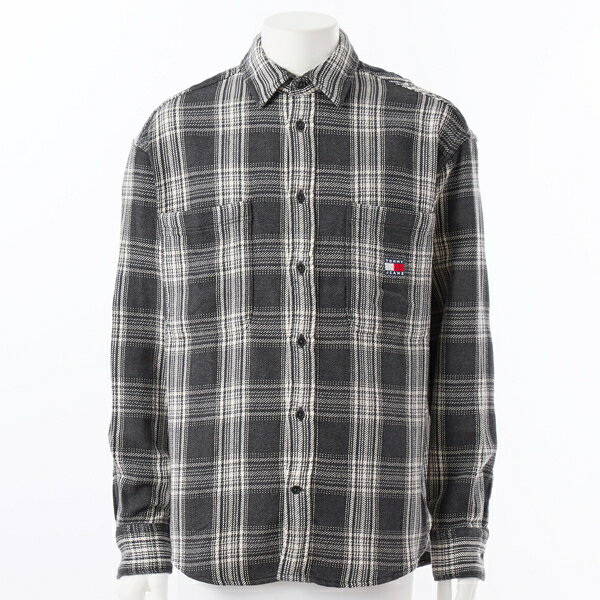 リラックスチェックブラッシュオーバーサイズシャツ／トミー ジーンズ（TOMMY JEANS）