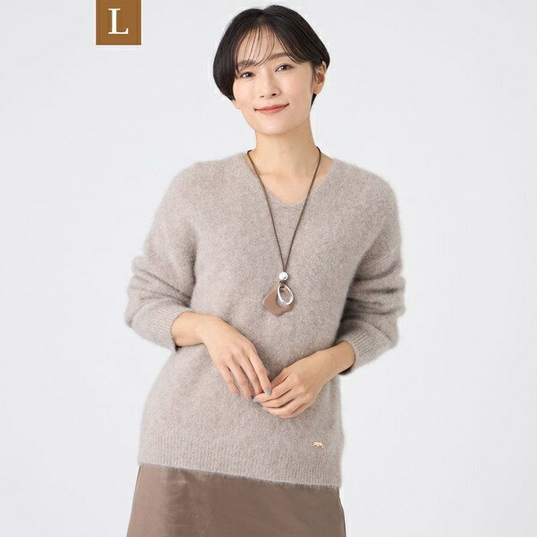 【L】【SANYO Style EDITION掲載】フォックスウールファーニットプルオーバー／エヴェックス バイ クリ..