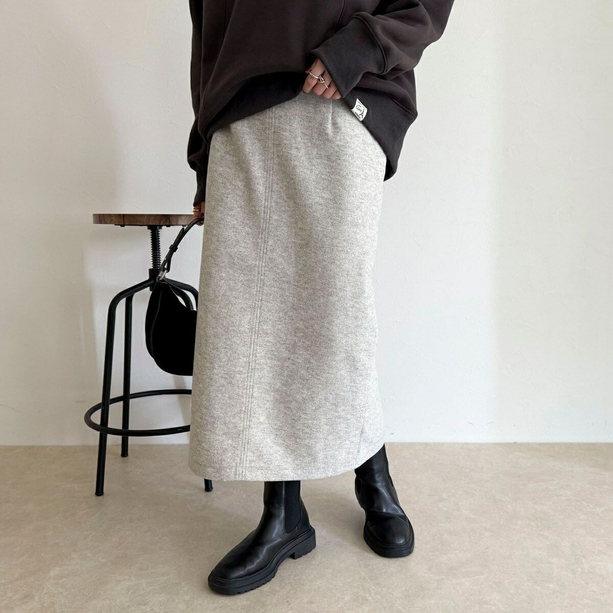 楽天丸井（マルイ）楽天市場店ソフトニットメルトンスカート／フレディエミュ（fredy emue）
