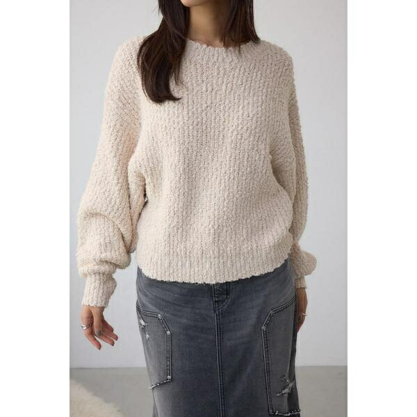 ブークレードルマンニットトップス／アズールバイマウジー（AZUL BY MOUSSY）