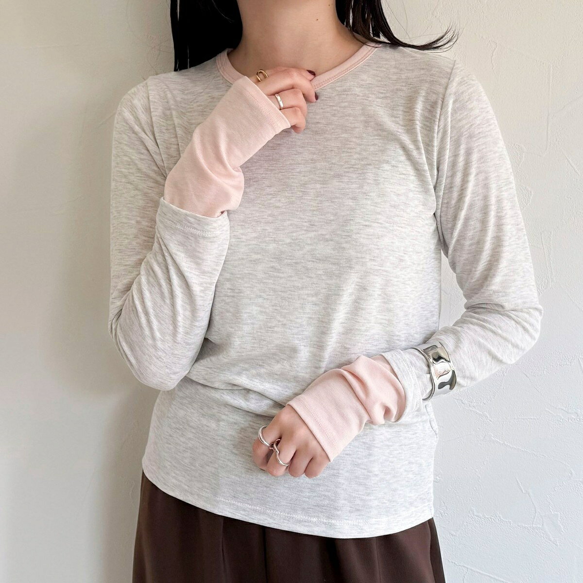 楽天丸井（マルイ）楽天市場店シアーリブレイヤードロンTシャツ／フレディエミュ（fredy emue）