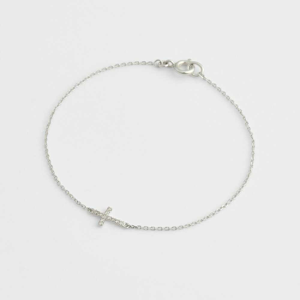 シルバーダイヤモンドブレスレット／アガット（agete）